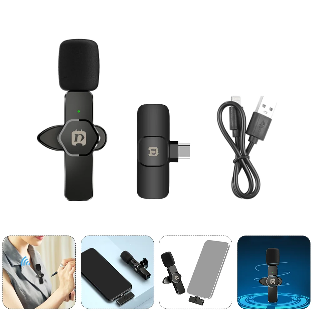 

Lapel Wireless Microphone Wireless Mic Radio Wireless Microphone Lavalier Mic Abs Clip Mic Lavalier Microphone