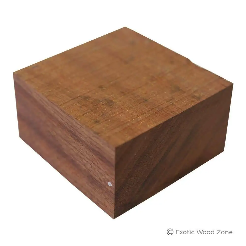 

Тарелка Bubinga/тарелка для поворота Пустые Квадратные резьбовые деревянные блоки 4 "x 4" x 2 "(1 шт.)