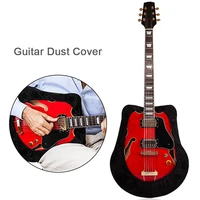 guitar dust cover protective sleeve black flannelette guitar protector universal for acoustic classical electric guitar bass