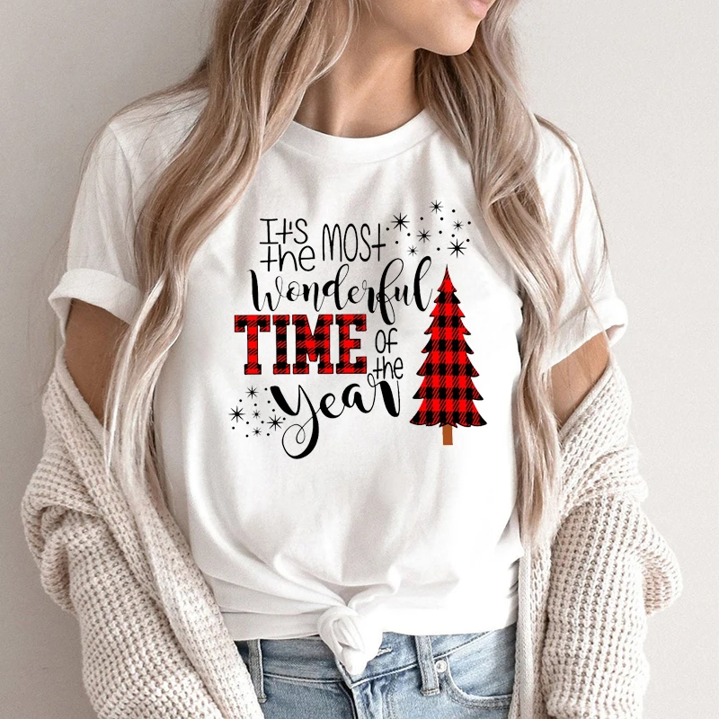 

It's The Most Wonderful Time of The Year Shirt Merry Christmas Tshirt Christmas T-Shirt Christmas Party Graphic Tees Harajuku