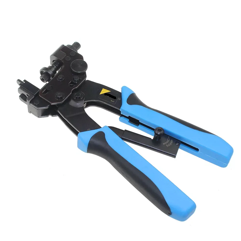 

HT-510B 0.5-6mm2 Professional Compression Crimping F, BNC, RCA, RG59, RG6 Coaxial Cable Pliers For Tv Audio Video Cable Clamp