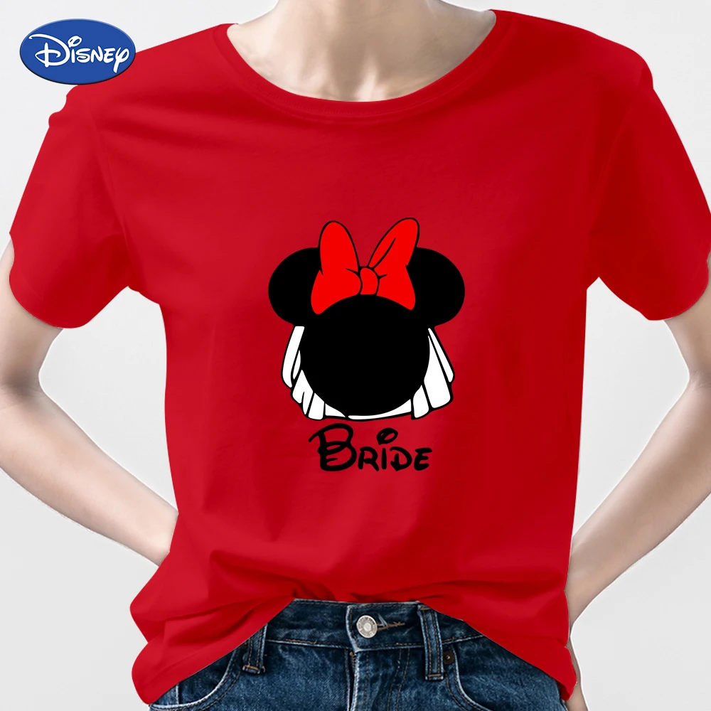 

Urban Bride Squad Disney Mickey Mouse Women's T-Shirt 2022 Year Bachelorette Party Tee Shirt Spain Red Top Fashion Tshirt Femme