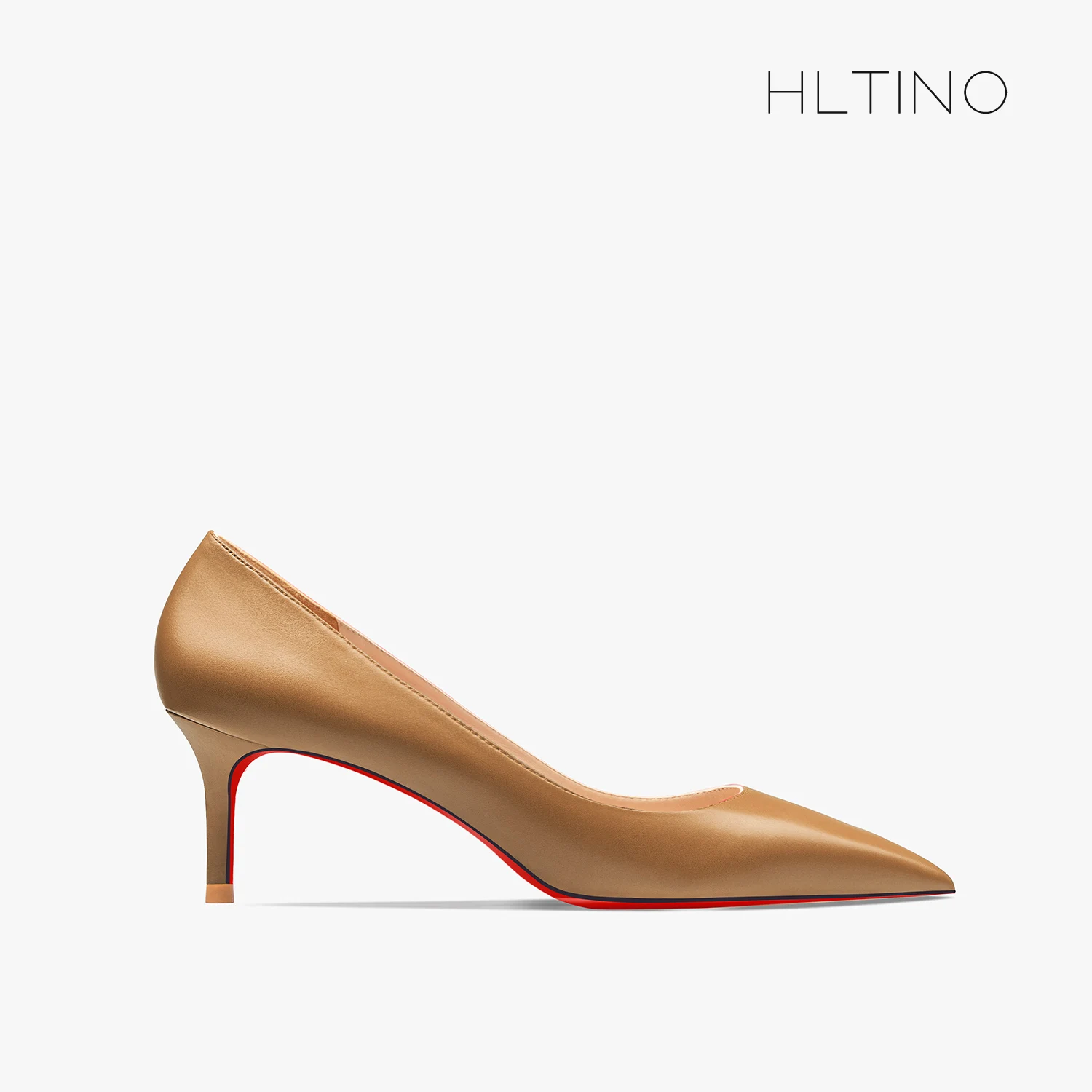 2023 Luxury Brand Classic Pumps Comfortable Women High Heel Shoes Red Bottoms Shiny Genuine Leather Pointed Toe Wedding Shoes 44