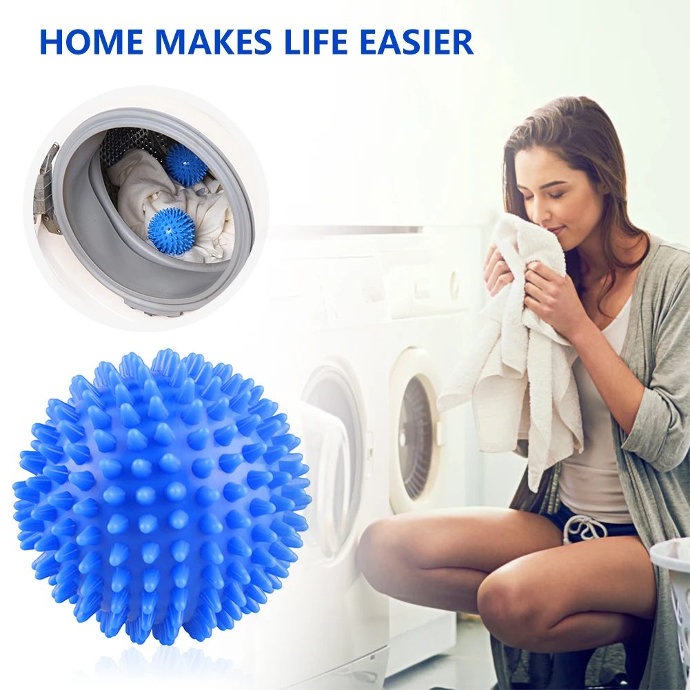 

2PCS Magic Laundry Balls Washing Tool Reusable PVC For Bathroom Washing Machine Clean Drying Fabric Softener Balls