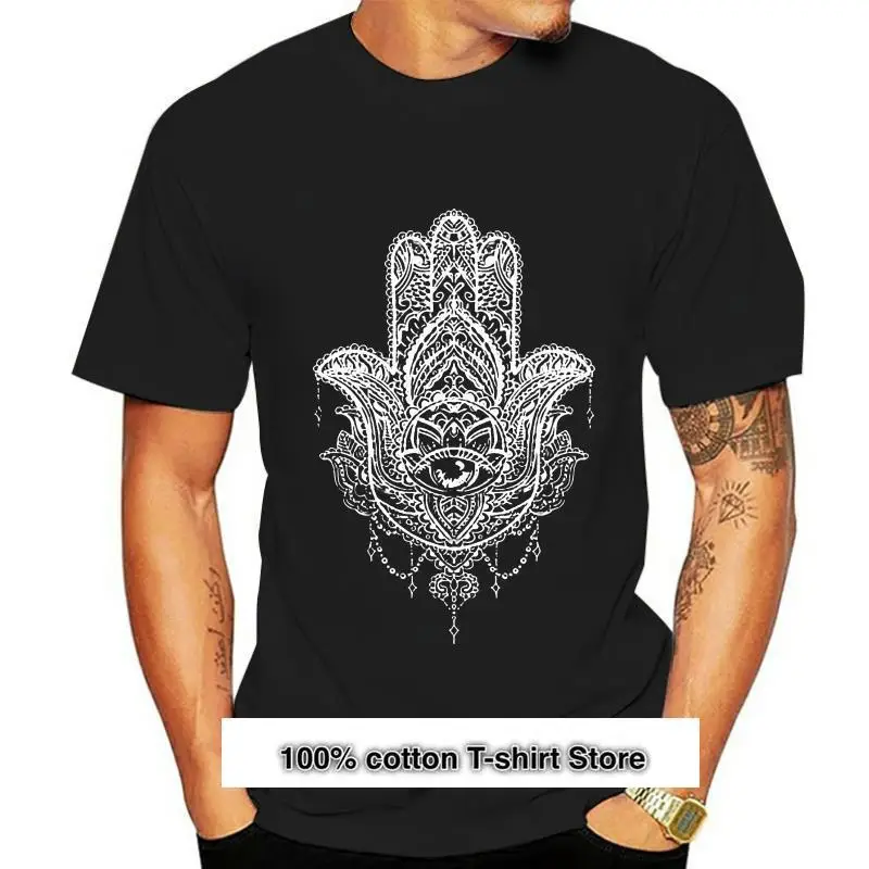 

Camiseta de mujer, мандалы рук de Hamsa, богемный, adorno этнический