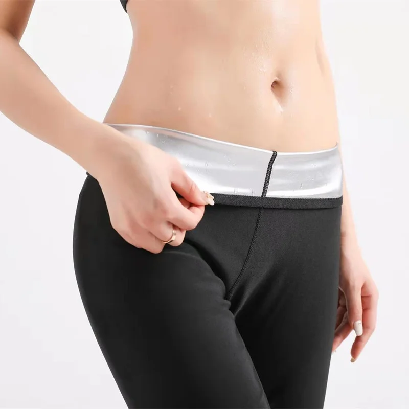 

Женские штаны для сауны с полностью покрытием с четырьмя иглами, шесть ниток, серебристые ионы, большие размеры, брюки для пресса, подтяжки б...