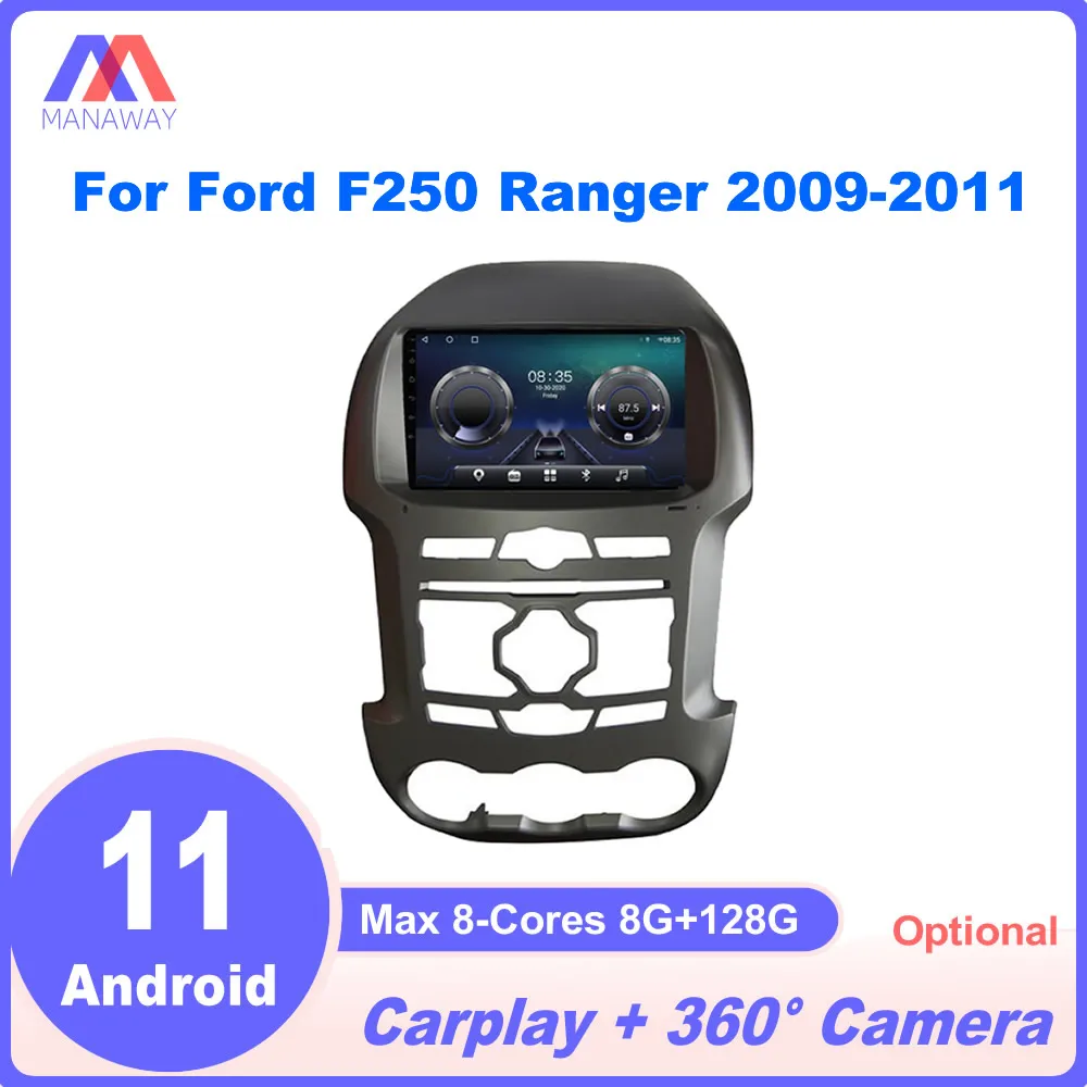 

9" Android Player For Ford F250 Ranger 2009-2011 DSP CarPlay Car Radio Stereo Multimedia Video MP5 Navigation GPS 2Din