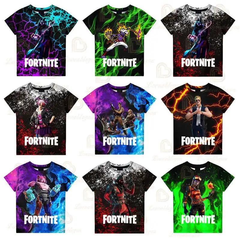 

Victory Royale Fortnite Kids T-shirt Shooting Game 3d Tshirt Boys Girls Tops T-shirt Baby Clothes Shoot Hero Child Wear