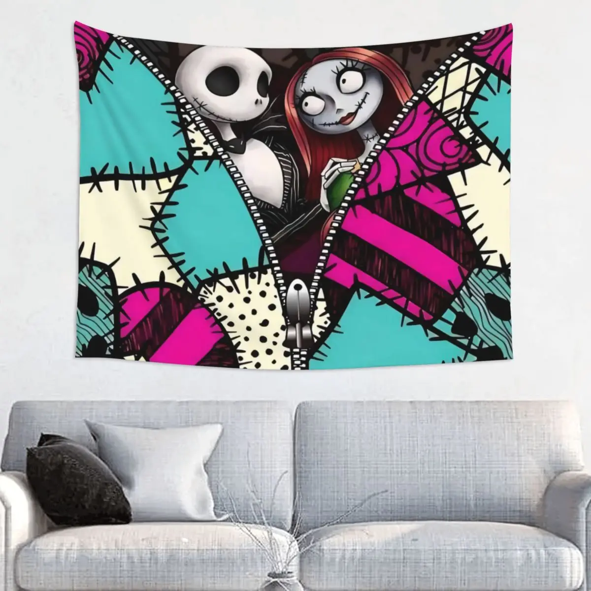 Под заказ Хэллоуин Джек Скеллингтон настенная Подвеска для спальни хиппи