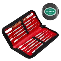 supvox dental wax carving tools stainless steel wax sculpting tool set wax tool kit with storage bag
