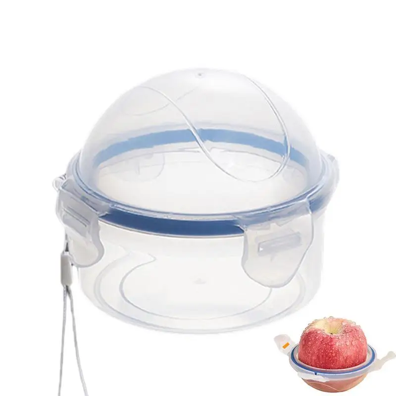 Контейнер для хранения фруктов коробка сохранения круглая герметичная с крышкой