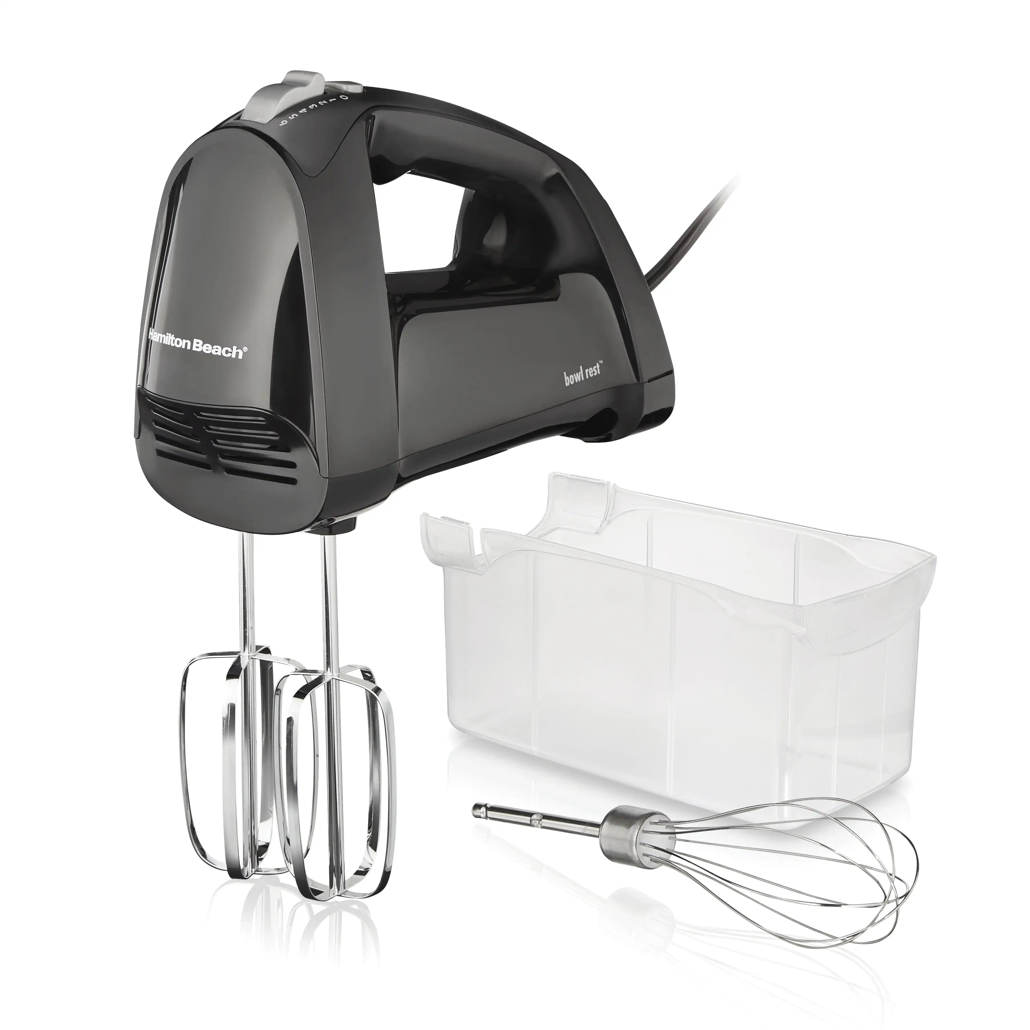 

6 Speed Hand Mixer, Quick Burst, Storage Case, Black, 62690