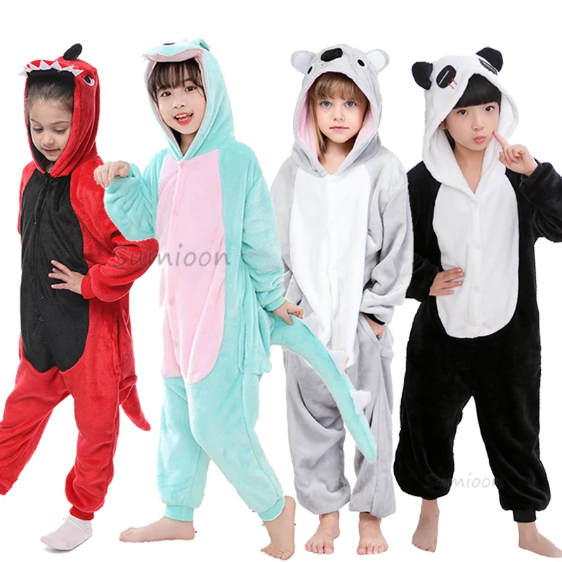 

Kids Kigurumi Unicorn Pajamas Cat Children Baby Animal Overalls Jumpsuit Onesie One-Piece Sleepwear Girls Cosplay Pyjama Costume