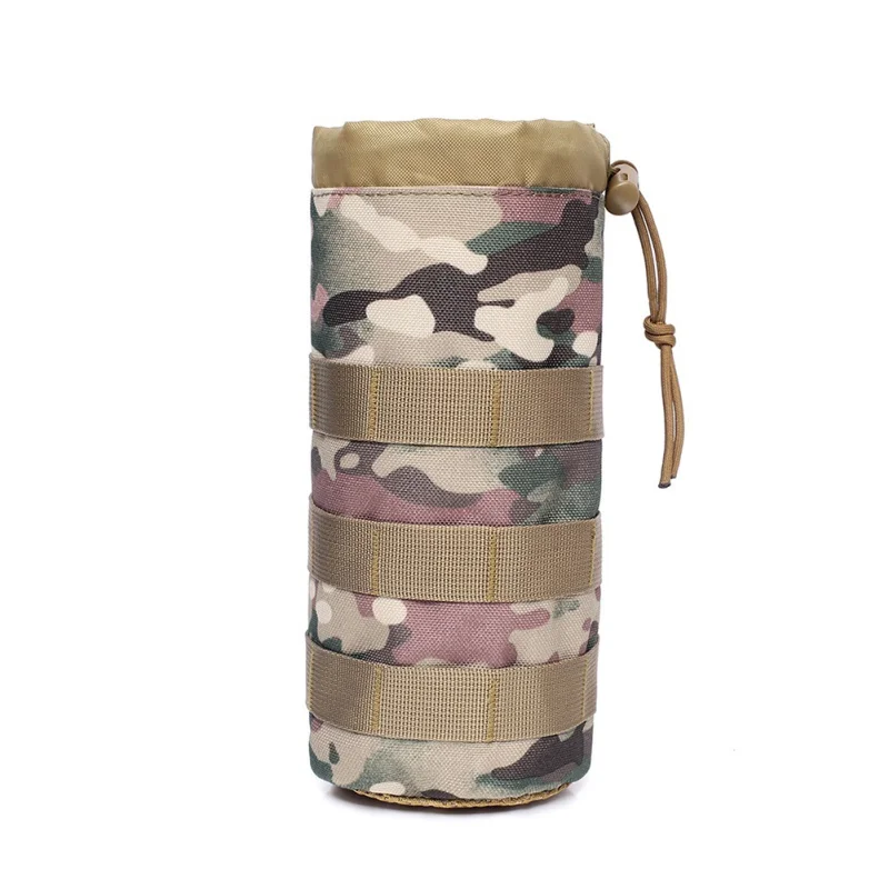 

Тактическая Военная Сумка для бутылки с водой Molle, походный держатель для бутылки на шнурке, сумка-переноска для охоты и чайника