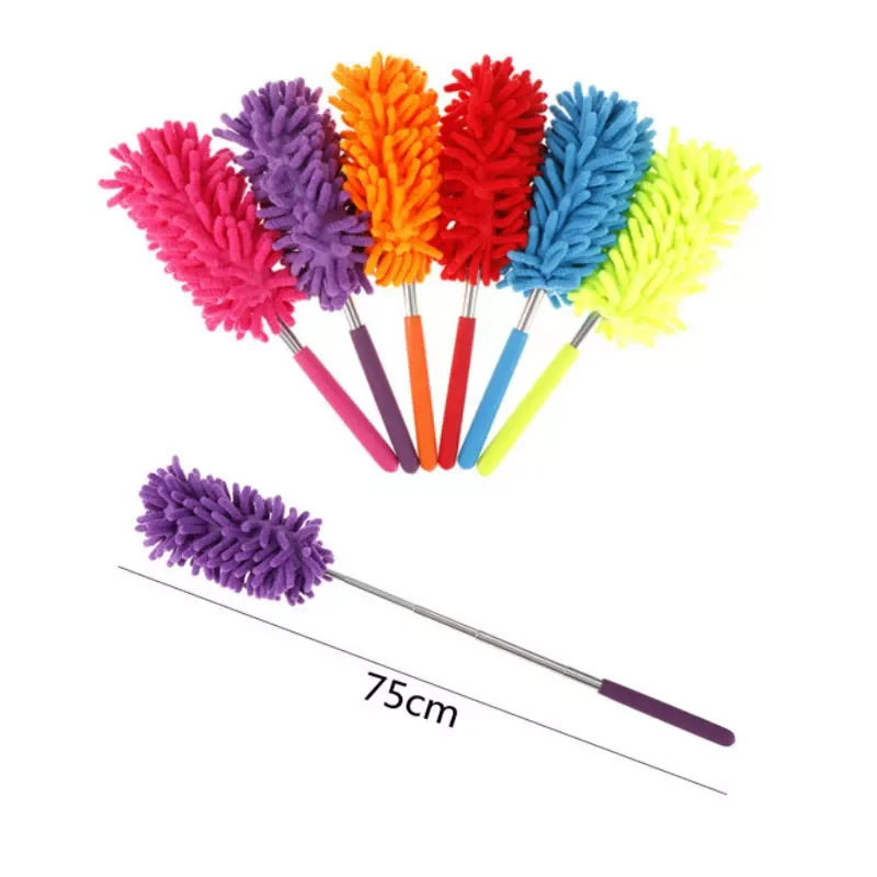 

2022New Stretch Extend Microfiber Dust Shan Feather Duster Household Dusting Brush Car Office Cleaning Kitchen Tools