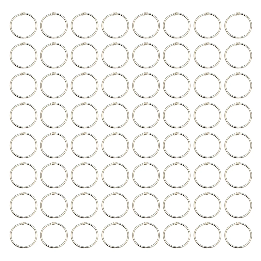 

100 шт. кольца для книг, металлическое кольцо-зажим для книг, зажимное кольцо для книг, одиночные кольца для блокнота