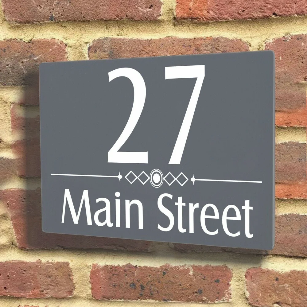 

Customized Personalised House Acrylic Sign Number Plaque Door Number Plaque Wall Decor