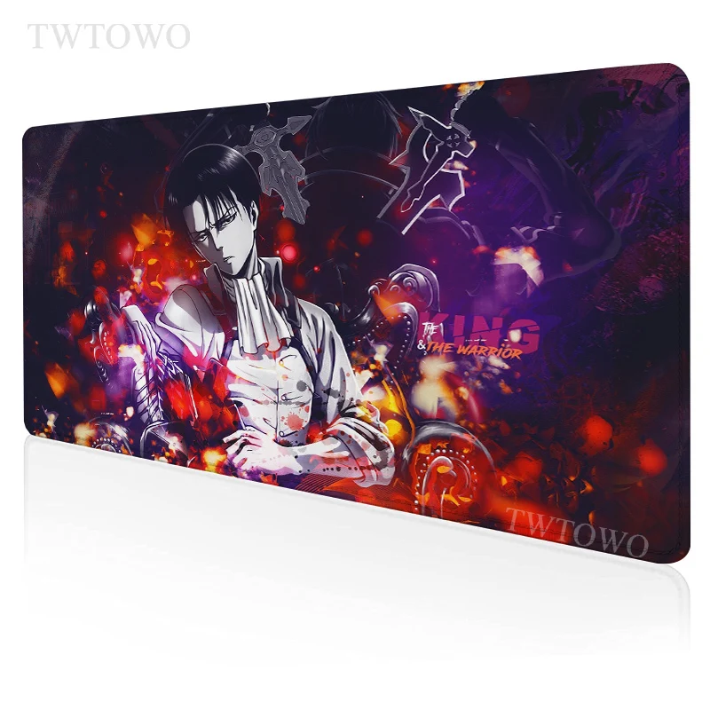 

Levi Ackerman Mouse Pad Gamer XL HD Large New Mousepad XXL MousePads Anti Slip Carpet Natural Rubber Soft Laptop
