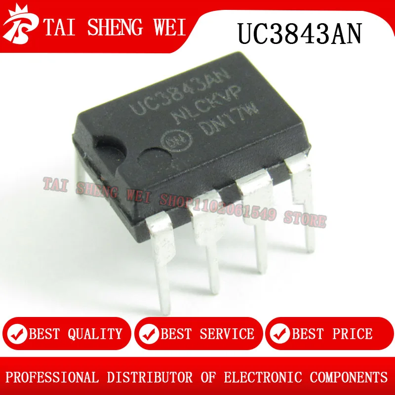 20 шт. UC3843 DIP8 UC3843AN DIP-8 KA3843AN KA3843 UC3843BN 3843 новый оригинальный