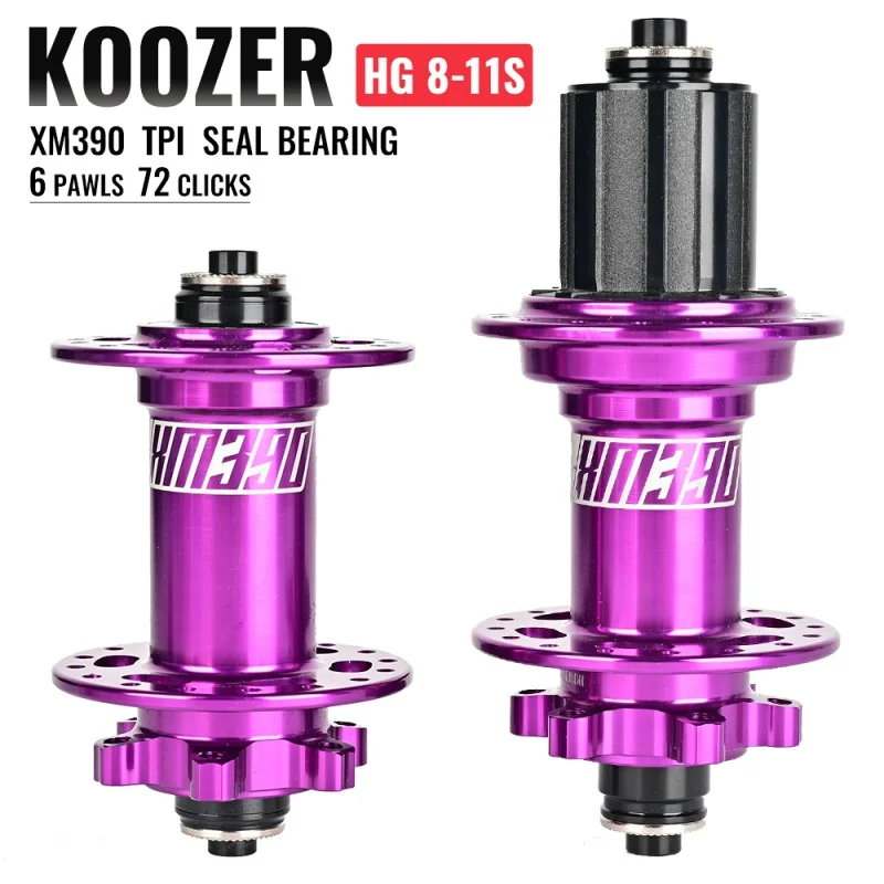 

KOOZER XM390 Bicycle Hub TPI sealed 4 bearing mountain bike hub 72 ring 32 hole quick release lock THru For 8 9 10 11 12Speed