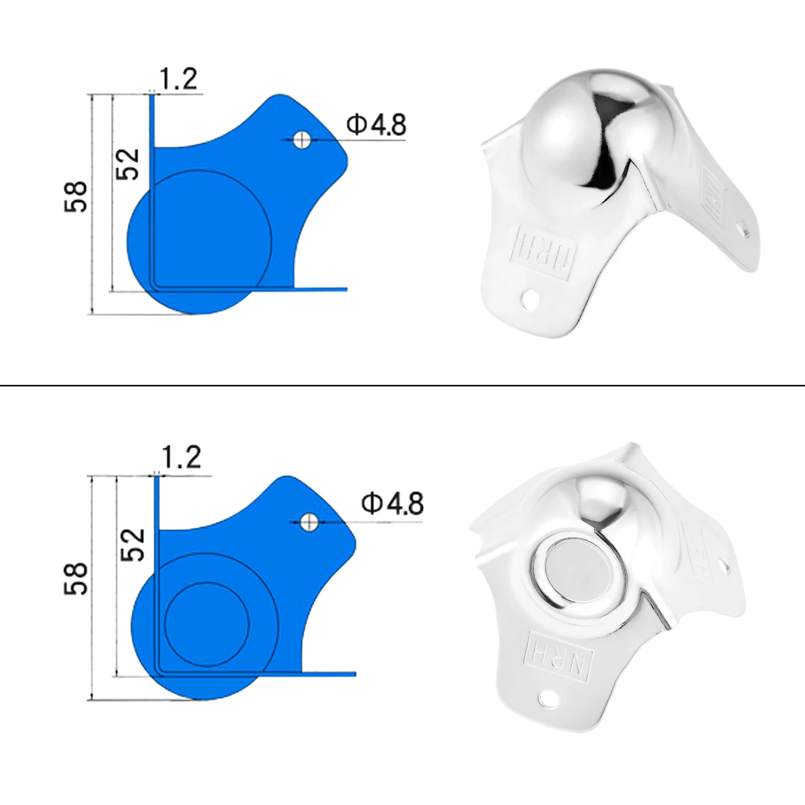 1 шт. защитный уголок для мебели 58 х52 мм