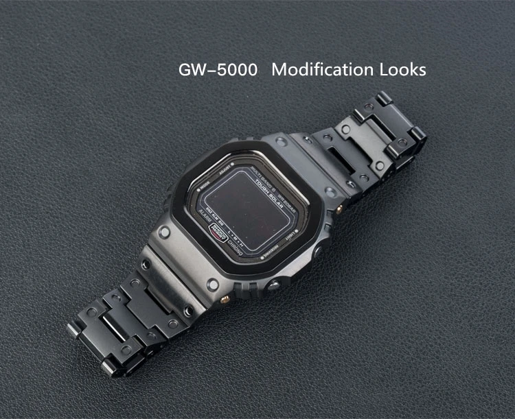 Black Titanium Watchbands and Bezel For DW5000 GM-W5610 GW5000 DW5035 Watch Set Watchband Bezel/Case Metal Strap With Tools enlarge