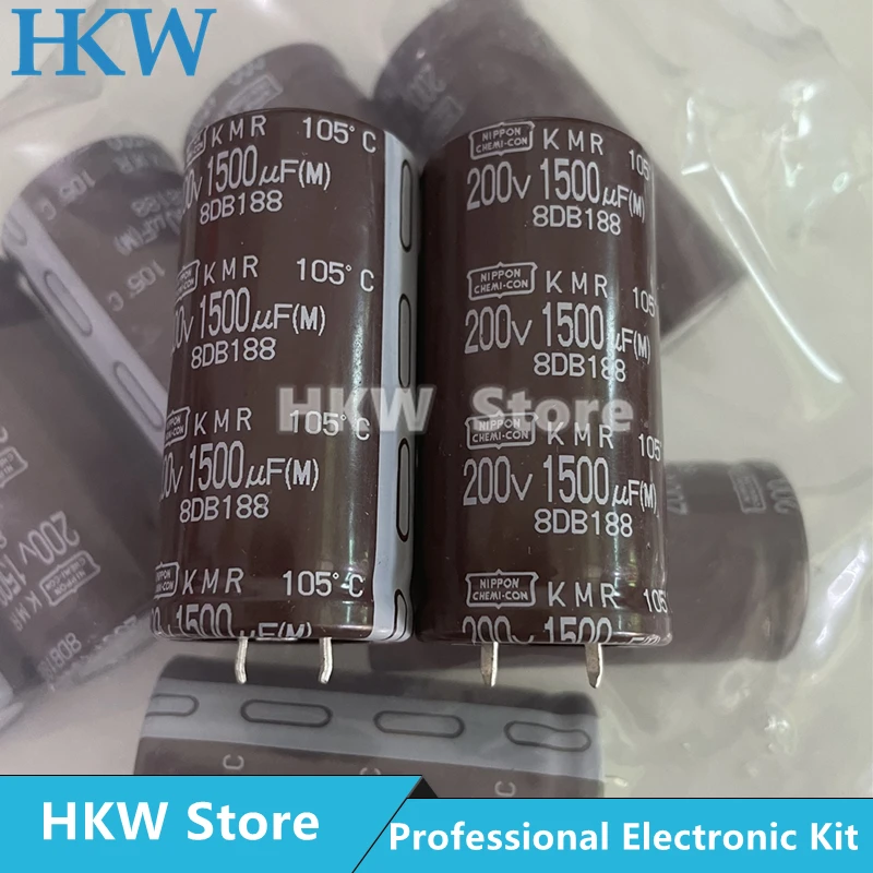 Nippon Chemi Con 25*50 mm de Alumínio Capacitor Eletrolítico 1500uf200v 200v1500uf 25×50 20% Peças Lote 1500uf 200v