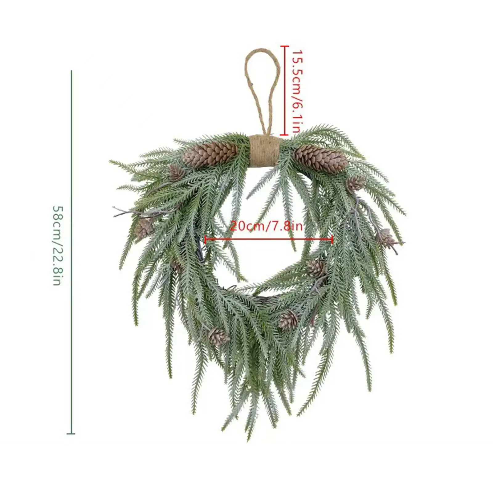 Рождественский венок для входной двери украшение дома подарки на День