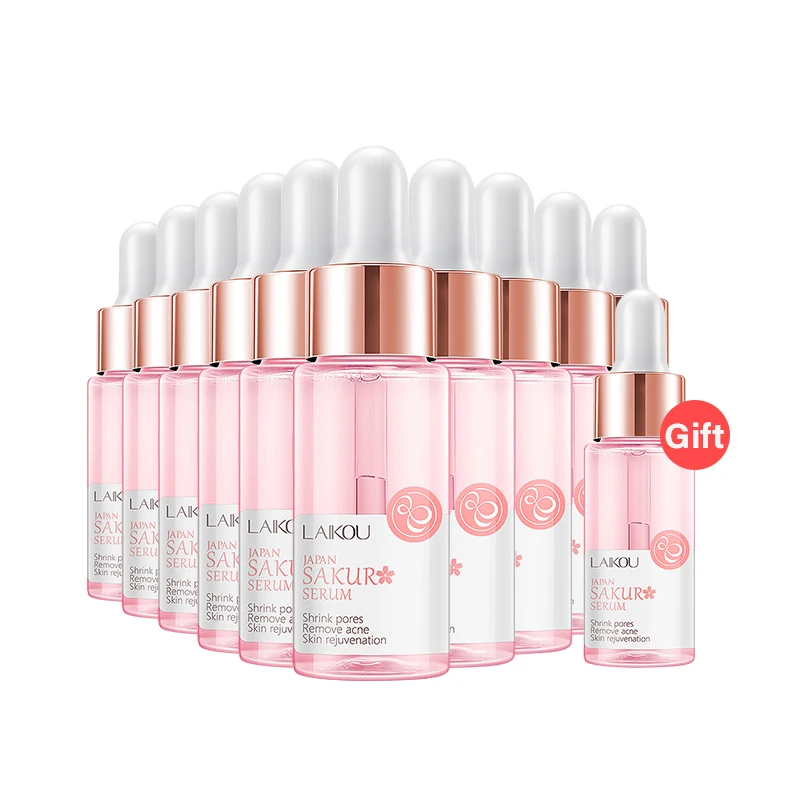 

LAIKOU Hyaluronic Acid 15ml Essence Facial Serum In Beauty Health Vitamin C Face Serum Cream Anti-Aging Skin Care Bye 10 Get 1