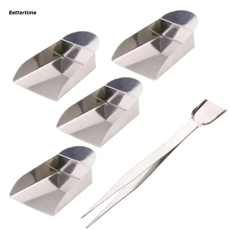 

B36D 5 Pcs Jewelry Bead Diamond Scoop Set Includes 4 Pcs Jewelry Shovels and Tweezer Scoop for Pearls Pick up Beads Sorting