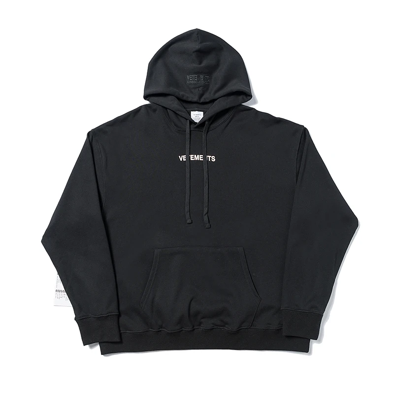 

Clothing Patch Hooded Sweater VTM Streetwear Hip Hop Tops Sweatshirt Letter Logo Pull Homme Causal Couple Men Hoodie Coats