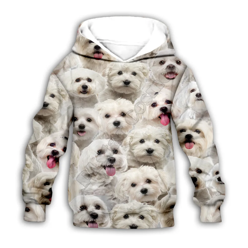 

Детский пуловер с 3D-принтом, с длинным рукавом