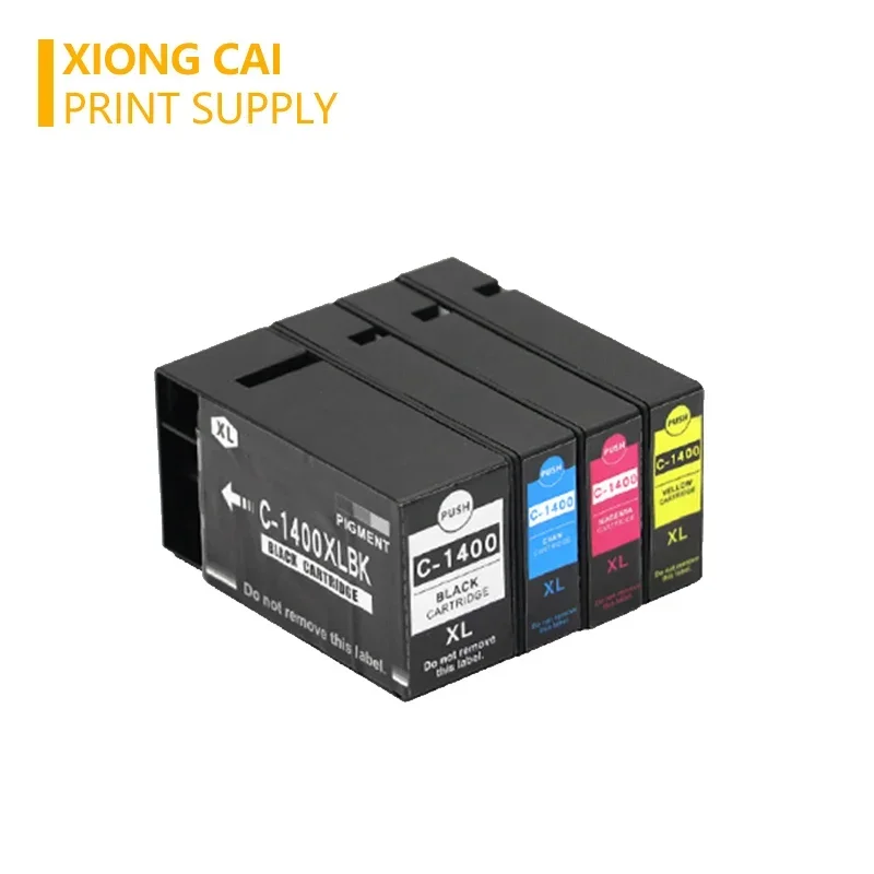 4X совместимые картриджи XiongCai для принтеров Canon PGI 1400 MAXIFY MB2040 MB2340 MB2140 MB2740 PGI-1400 PGI1400 XL