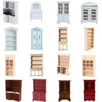 dollhouse miniature wooden cabinet doll house handcrafted bedside table furniture model decor simulation mini cabinet toys