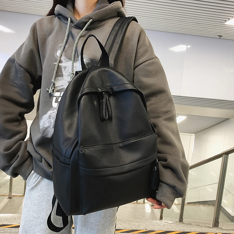 

Backpack High Quality PU Leather Women Backpack for Teenage Girls School Shoulder Bag Bagpack Mochila Backpack Bolso Mujer