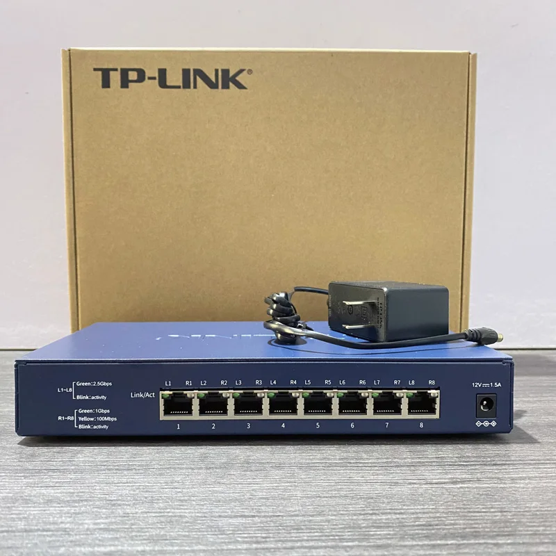 

Сетевой коммутатор Tp-link 2,5g, коммутатор Ethernet 8 портов 2500 Мбит/с, переключатель RJ45 TL-SH1008, Интернет-хаб Lan Ethernet NAS