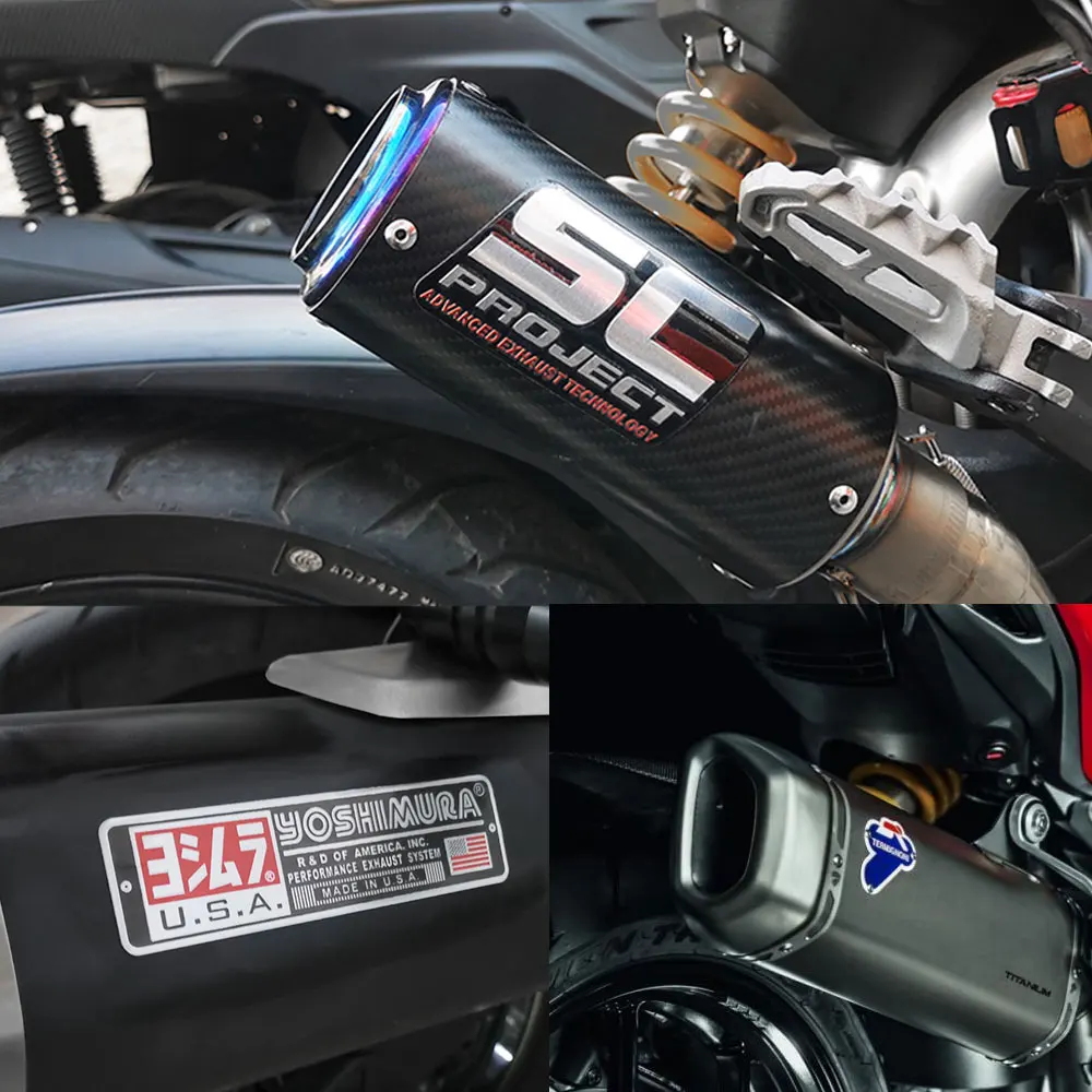 3D наклейка на выхлопные трубы мотоцикла аксессуары алюминиевая для YAMAHA Yoshimura SC