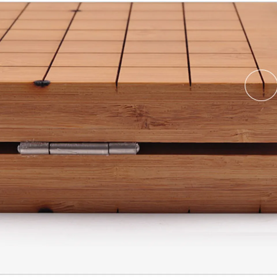 Деревянная складная дорожная шахматная доска Go Chess 19 44*47*2 см бамбуковая старая