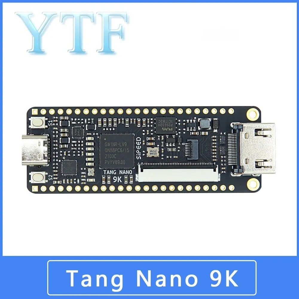 Placa de Desenvolvimento de Tang Nano 9k Fpga Gowin Gw1nr-9 Risc-v Hdmi