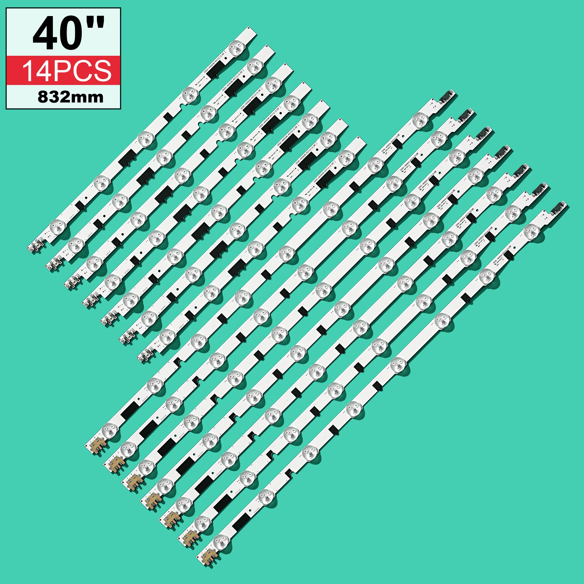 832 мм 13 светодиодный ная Задняя лента для Sam Sung 40 &quotTV D2GE-400SCA-R3 UA40F5500 2013SVS40F UE40F6400