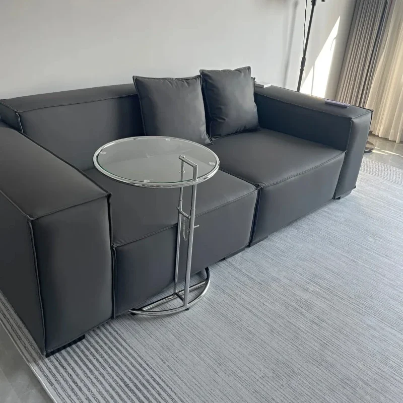 Скандинавский креативный стеклянный журнальный столик с подъемником прозрачный