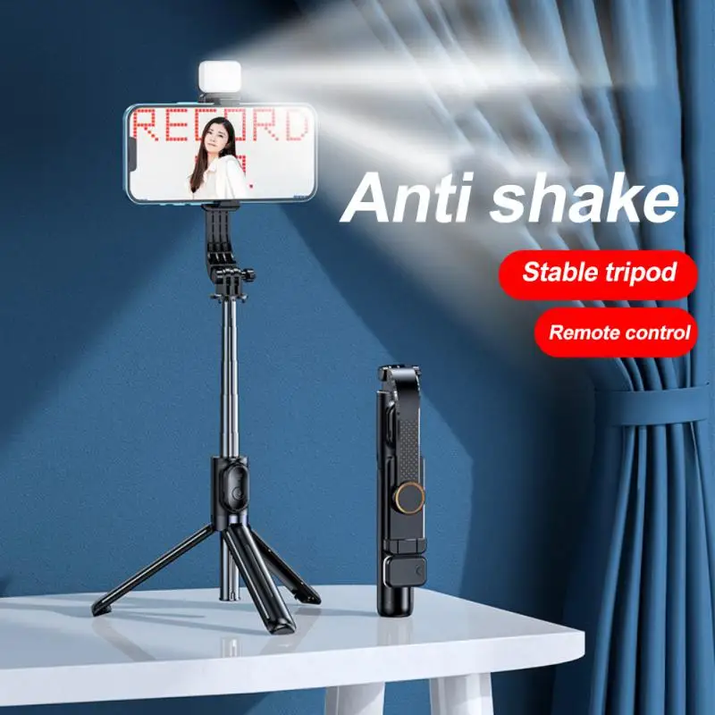 

Portable Photo Holder Selfie Stick Camera Photography Aluminum Tripod For Phone Wireless Live Tripod Remote