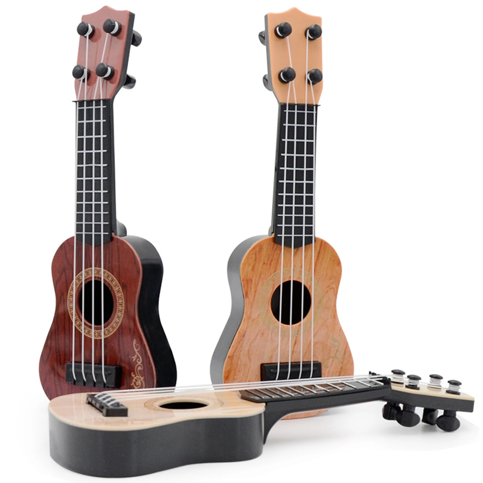 

Basswood Soprano Ukulele Kids Ukulele Toy Small Guitar Musical Toy Classical String Instrument for Children Students Beginner