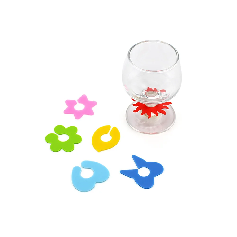 

6pcs Cup Label Markers Glass Identifier Drinking Glass Markers Identifiers