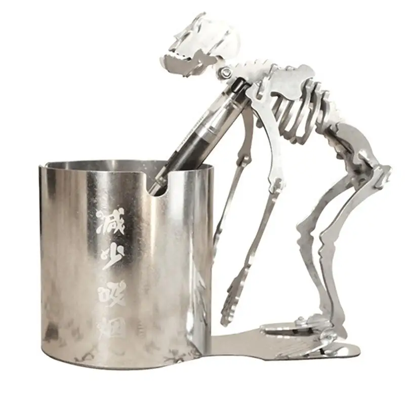 

1pc Metal Mini Pen Box Ash Tray Pen Holder Ashtray for Home Shop Desktop Office
