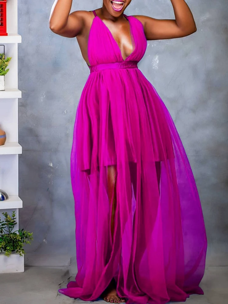 

African Dresses For Women Elegant Dashiki Summer Spaghetti Straps Maxi Dress Ladies Traditional Africa Clothing Fairy Long Dress