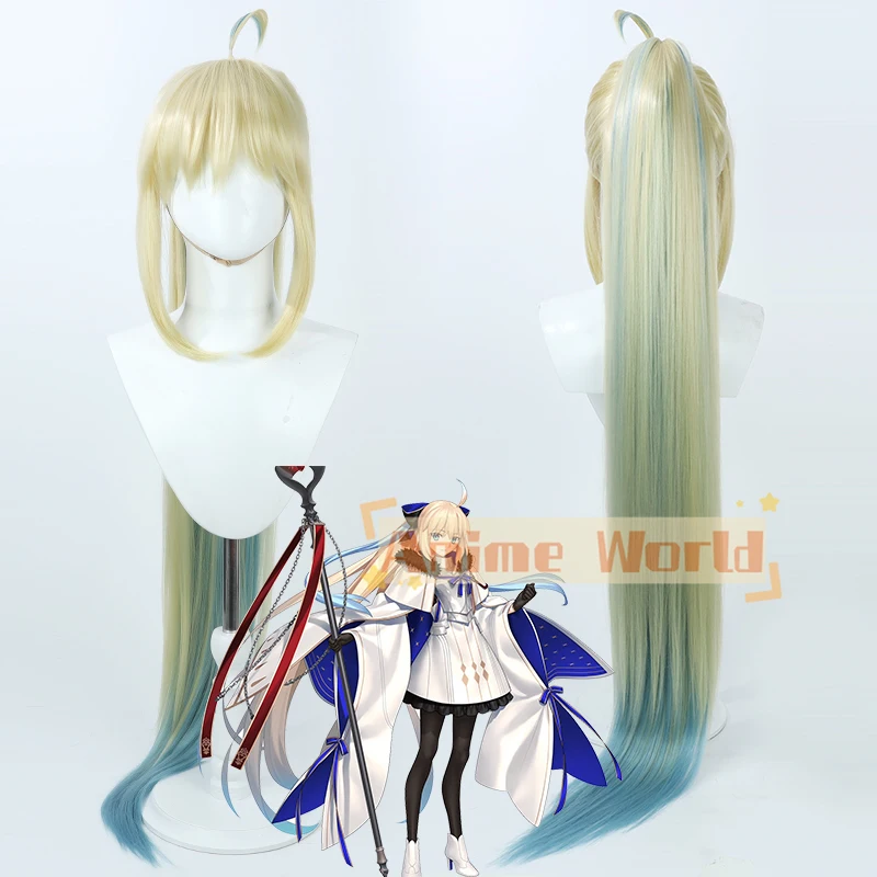 FGO Fate Grand Order Aesc парик для косплея Спасителя 120 см конский хвост синтетические