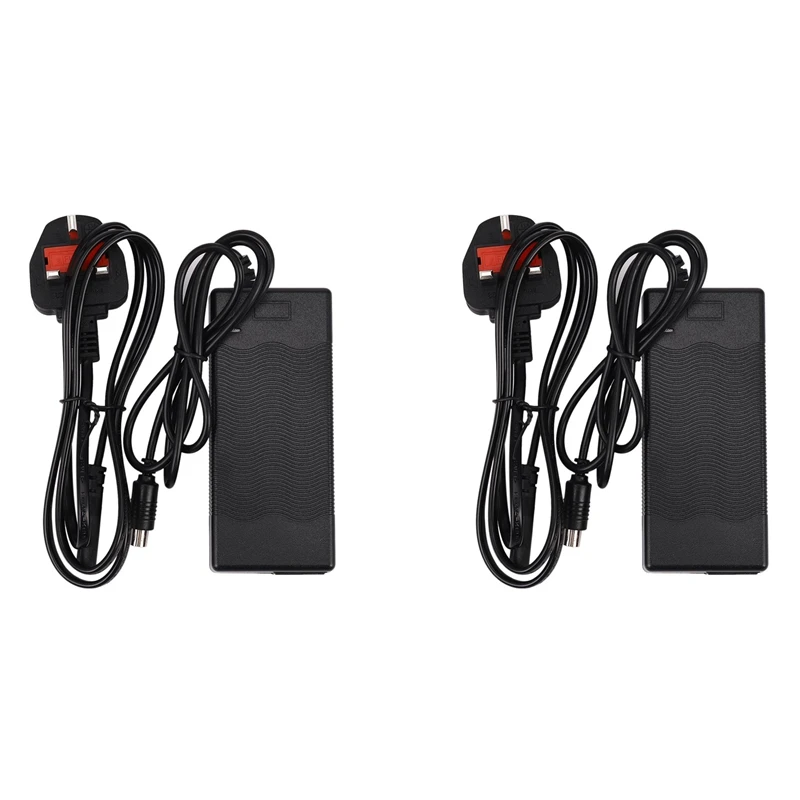 

2X UK Plug, Electric Scooter Charger 42V 2A Adapter For Xiaomi Mijia M365 Ninebot Es1 Es2 Battery Charger