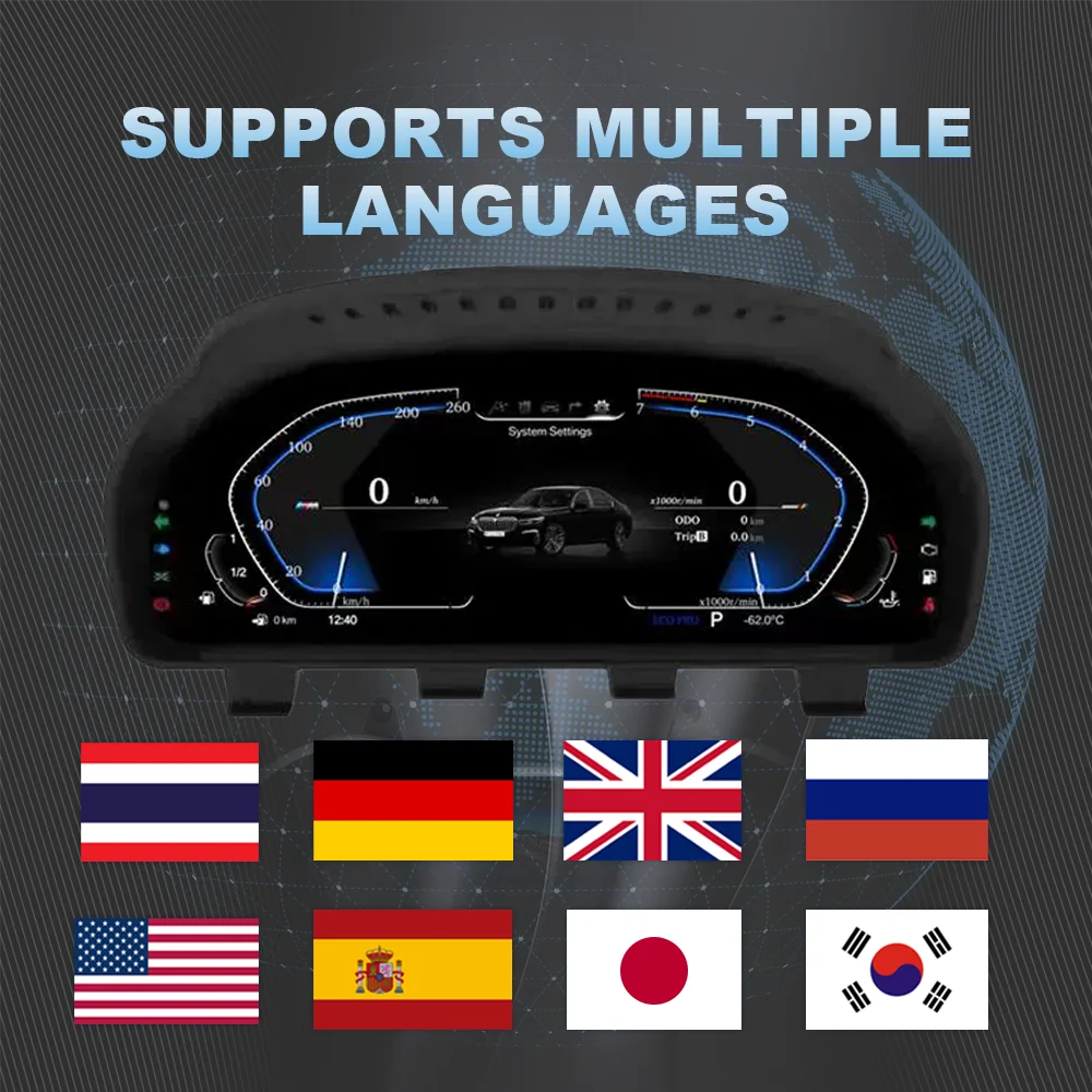Приборная панель для BMW E83 F25 F26 E70 E71 F15 E81 F20 E90 E60 F30 F32 F10 F06 E65 E84 F48 Спидометр Цифровой набор инструментов (art.: 3920d1ef14799) - 3920d1ef14799