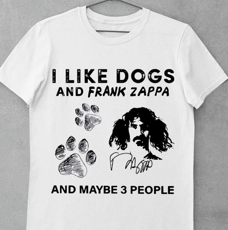 Футболка Frank Zappa подарок новинка для фаната футболка хлопок белый
